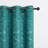 Deavion Velvet Curtains Metal Grommets Room Darkening with Gold Foil Print 2 Panel Set-106462130-106462128