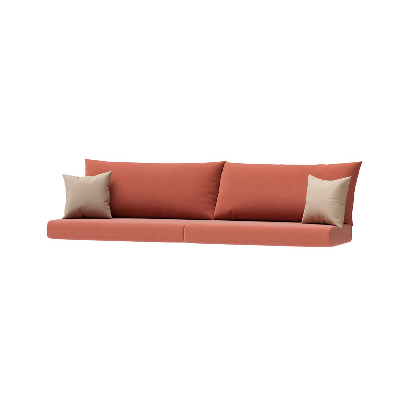 Outdoor Sunbrella Sofa Cushion Cover, Play Adobe, 25'" W x 5" D