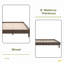 Lit plateforme en bois sans outils