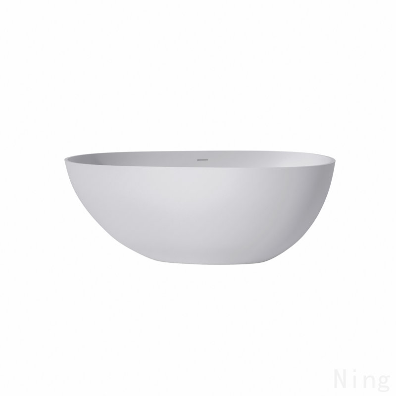 59" Premium Solid Surface Deep Soaking Bathtub