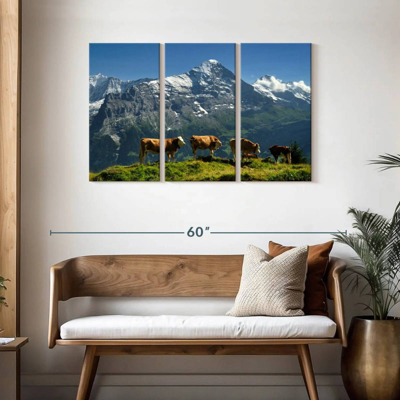 Brampt Hereford Cow Exodus, 28" H x 45" W