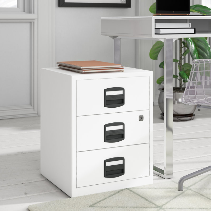 41.3cm Wide 3 -Drawer File Cabinet, White