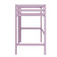 Lit mezzanine simple taille haute (bois d'hévéa) - barrière de sécurité, bureau intégré et échelle-1990254375