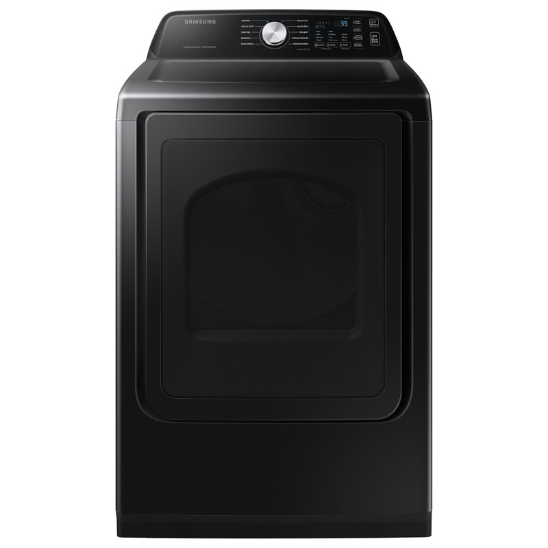 Samsung 7.4 cu. ft. Smart Electric Dryer with Sensor Dry, Brushed Black