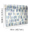 Rouleau de papier peint adhésif L 18,86 pi x l 18 po Watercolor Fountain-25906231