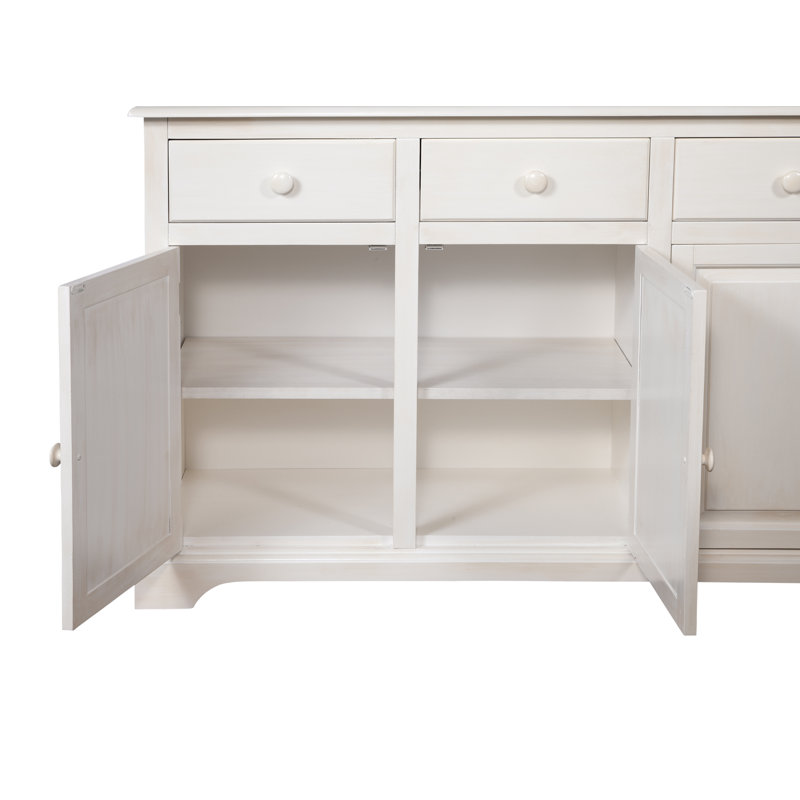Hues 70'' W Solid Wood Sideboard, Bisque