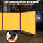 3-Panel Welding Screen 6x6FT with Frame | Flame-Resistant Vinyl Curtain, Portable Safety Barrier for Workshop, Garage & Industrial Use