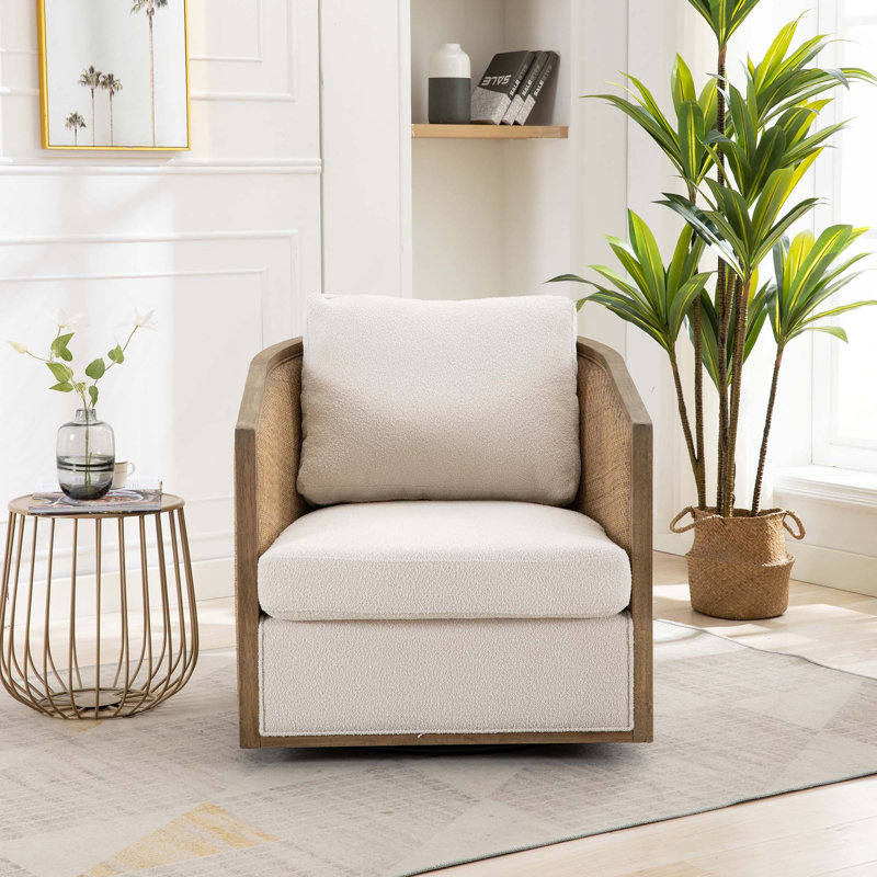 Fauteuil demi-tonneau pivotant à 360 degrés pour une utilisation multi-espace