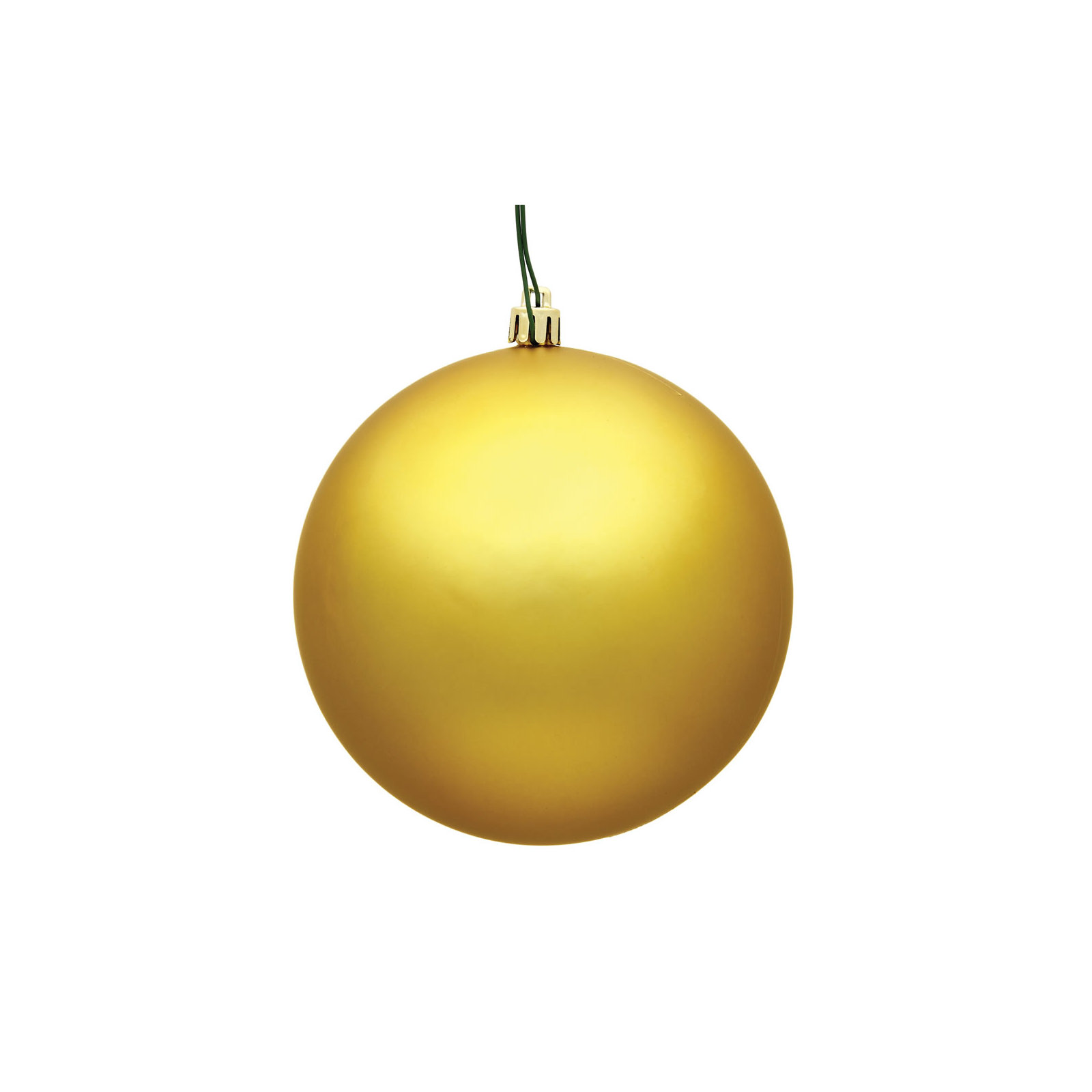Christmas Ball Ornament, Honey Gold, 4.75" H x 4.75" W x 4.75" D