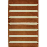 Hand Tufted Wool Area Rug in Brown