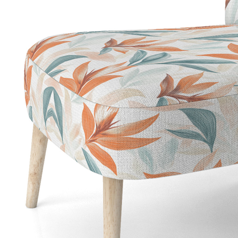 Chaise d'appoint floral - Chaise d'appoint Paradise Petal, Chaise d'appoint sans accoudoirs