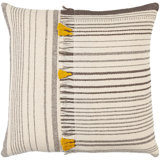 Fringed Cotton Pillow Cover