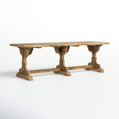 Reclaimed Pine Wood Table with Trussel