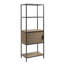 Bibliothèque à 3 tablettes avec armoire de rangement