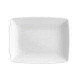 Carré White Porcelain Dinner Plate