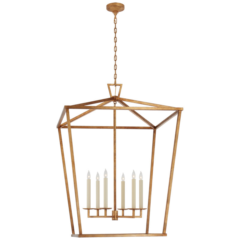 Chapman & Myers Darlana XXL Lantern, Golded Iron