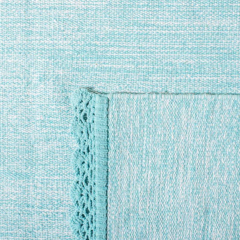 Mohnton Hand Woven Cotton Solid Color Rug, Rectangle 3' x 5'