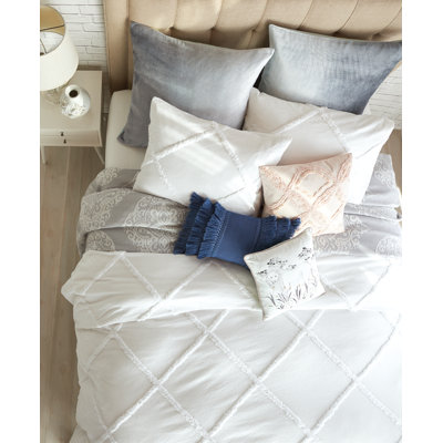 Chenille Lattice Comforter Set