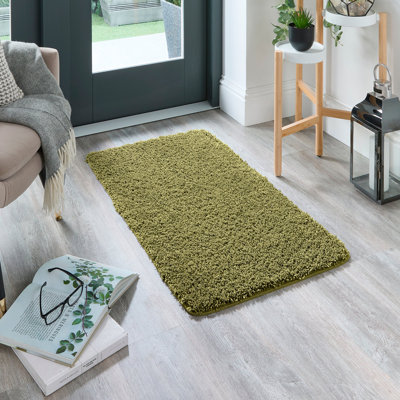 Solid Colour Machine Tufted Area Rug
