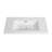 36" Resin Bathroom Sink In Gloss White, 34.72In D X 20.15In W 7.46In H, 31.47Lb, & Classy Selection White Sink, Contemporary Style
