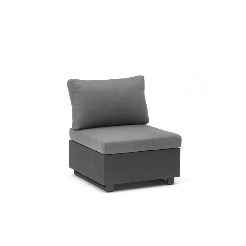 Metal Outdoor Armless Lounge Chair