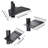 Yescom NexusX Core Rolling Mobile Computer PC Workstation Height Adjustable Laptop Cart Single Mount Black-54648858