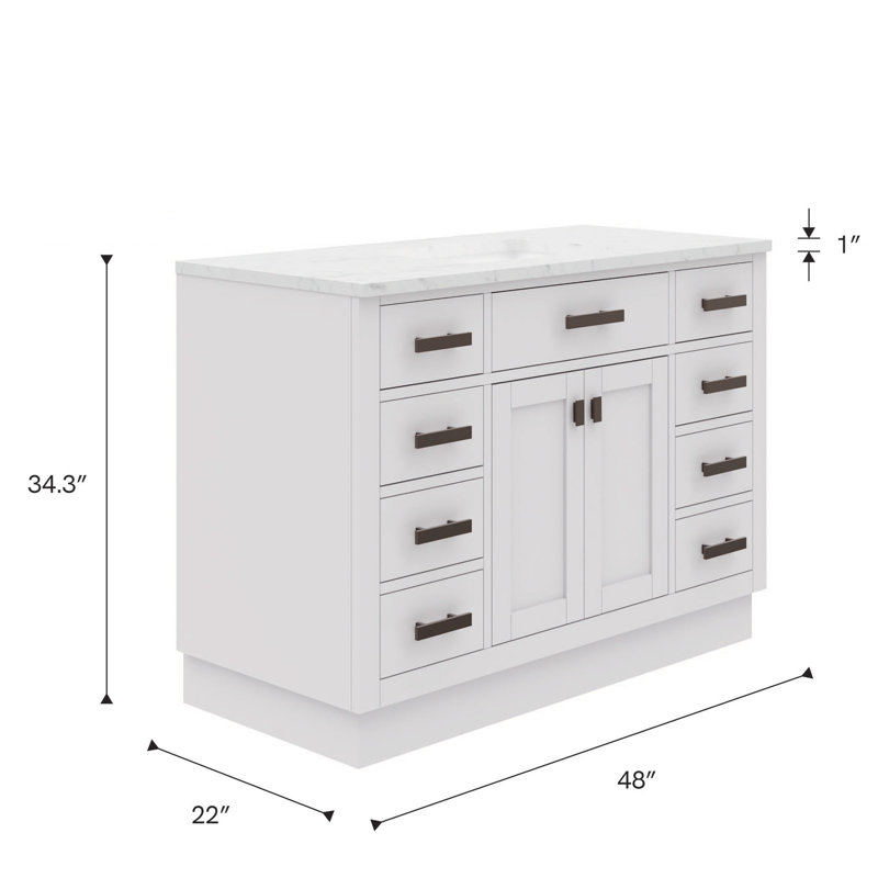 72'' W Double Vanity, 48"
