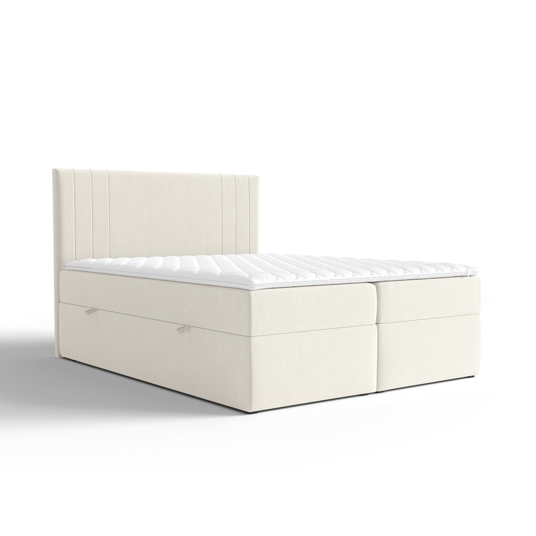 Boxspringbett mit Topper und Bettkasten