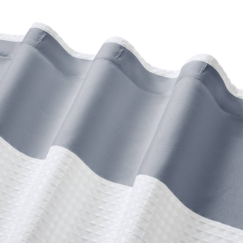 Rideau de douche Spa Waffle, Bleu foncé, H 78 po x l 72 po