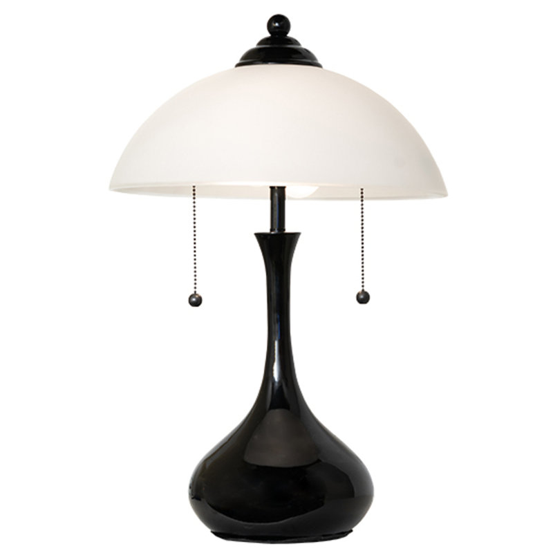 21" High Metro Frosty Glass Table Lamp
