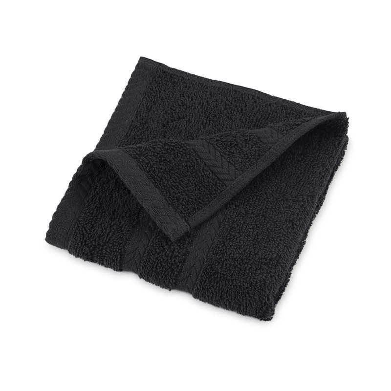 Drap 100% coton de qualité égyptienne Martex, Noir de jais