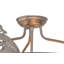 Rustic Lodge 3 - Light Semi Flush Mount