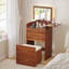 Meuble-lavabo 3 tiroirs avec miroir rabattable et lumières à capteur RVB-987954920