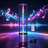 63.6" Floor Lamp With Shelves 5 Tiers Multicolor RGB Led Lamp  App Control Standing Lamp For Living Room Home Deco