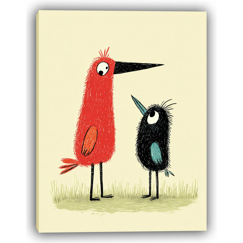 Oiseau carré à plumes