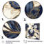 Décoration murale pivoines bleues et dorées célébration VII-88545000-88544999