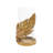 Glass Feather Pillar Bird Gold Hurricane Lamp-1632106415