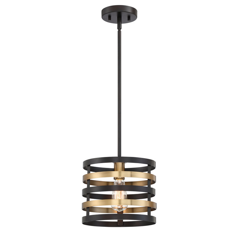 Zilla  1 - Light Antique Bronze Single Pendant