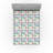 Ambesonne Botanical Fitted Sheet Polka Dots Geometric Art Ivory and Multicolor-106731325