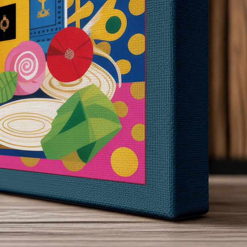 Print, 36x24 - 91.4 x 61.0 cm, Teal Border