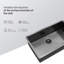 Évier de cuisine encastré 30 po x 18 po x 9 po en acier inoxydable noir de calibre 16 avec ensemble de drain