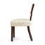 Chaise d'appoint de style campagnard Mid-Century avec dossier en rotin tissé