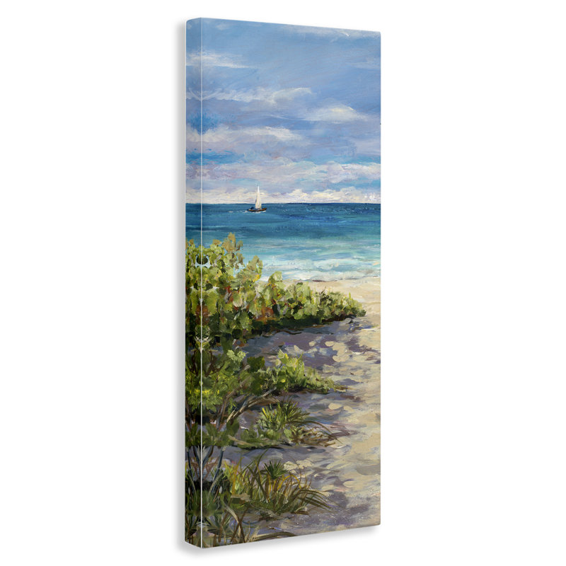 " Grassy Beach Shore " by Julie DeRice, 40" H x 17" W x 1.5" D