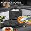 Mini gaufrier OSTBA 750 W, double gaufrier belge de 4 pouces, plaques antiadhésives, appareil de petit-déjeuner compact, facile à nettoyer, parfait pour le petit-déjeuner des enfants et de la famille