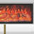 Simulated flame electronic fireplace TV stand