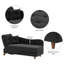 Chaise longue rembourrée en velours Acotas-1171742065