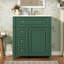 Meuble-lavabo de salle de bain avec lavabo en céramique, 30 po, armoire de rangement avec portes à fermeture en douceur et organisateur de porte-121018244