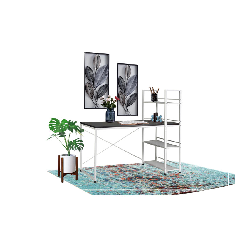 Versatile Reversible Wooden Desk for Efficient Work and Storage