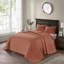 Ensemble de couvre-lit réversible 3 pièces rouge argile-122525128-122525131