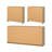 3-Piece Bedroom Set - 6 Drawer Double Dresser And Chest Set Of 2, Jackson Hickory-961604889